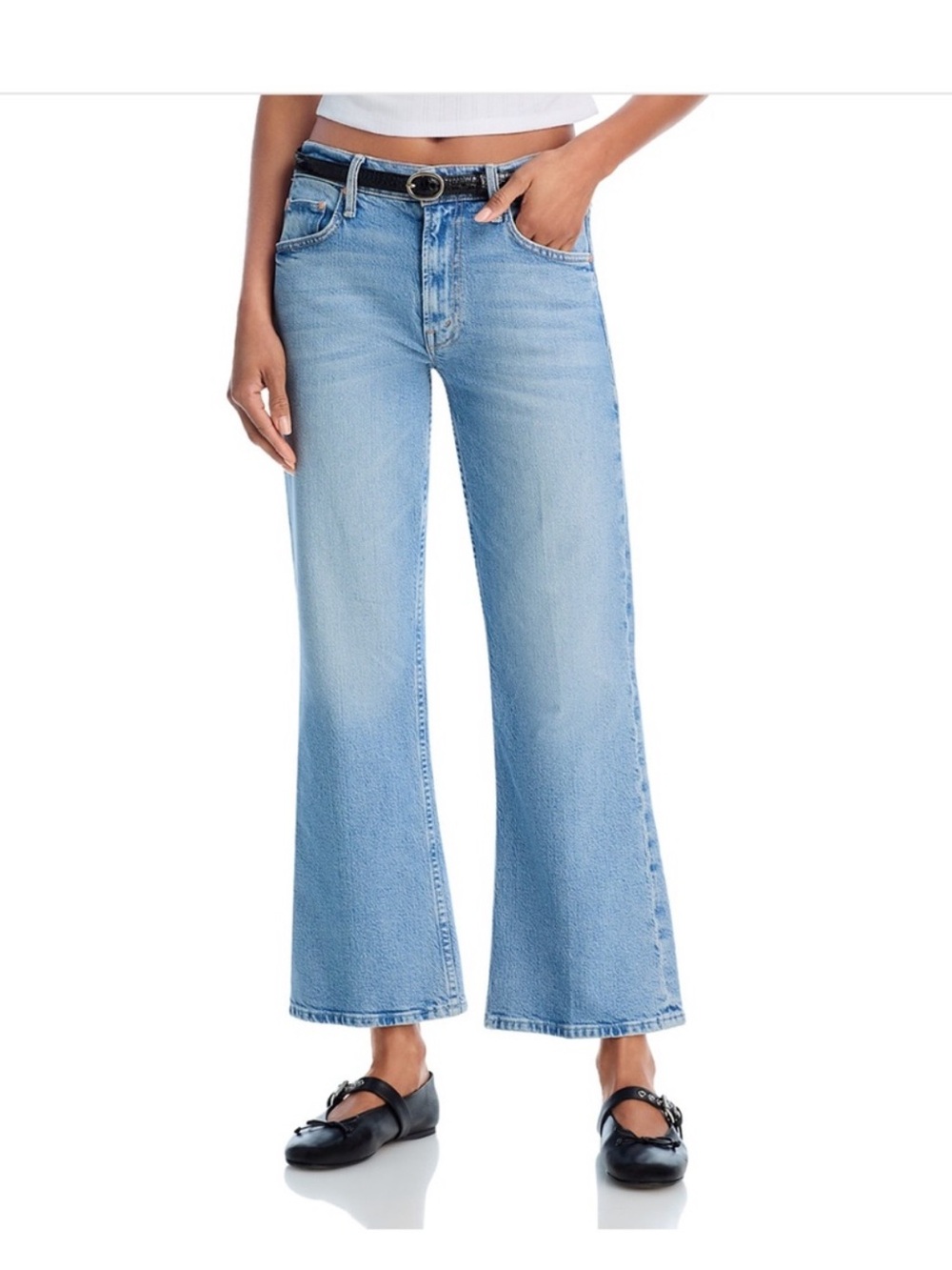 MOTHER Bookie Flood Jeans in Sow Surreal